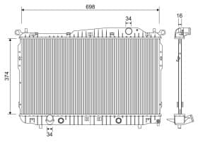 Радіатор охолодження двигуна