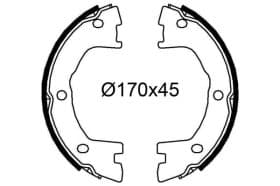 Колодки ручника