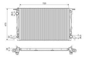 Радиатор охлаждения двигателя Радиатор охлаждения двигателя