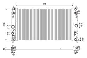 Радиатор охлаждения двигателя