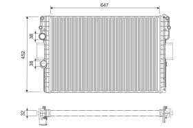 Радиатор охлаждения двигателя Радиатор охлаждения двигателя