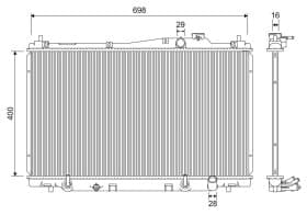 Радіатор охолодження двигуна