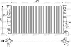 Радіатор охолодження двигуна
