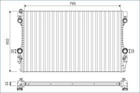 Радіатор охолодження двигуна