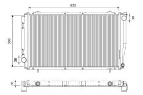 Радиатор охлаждения двигателя Радиатор охлаждения двигателя