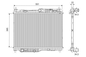 Радиатор охлаждения двигателя Радиатор охлаждения двигателя