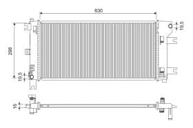 Радиатор охлаждения двигателя