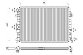 Радіатор охолодження двигуна
