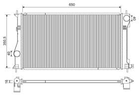 Радіатор охолодження двигуна