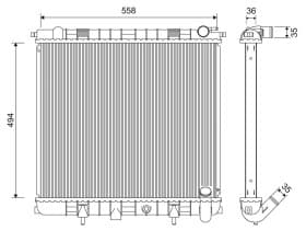 Радиатор охлаждения двигателя Радиатор охлаждения двигателя