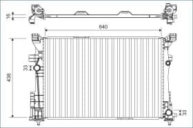 Радиатор охлаждения двигателя