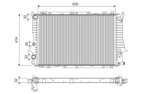 Радіатор охолодження двигуна Радіатор охолодження двигуна