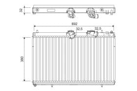 Радиатор охлаждения двигателя
