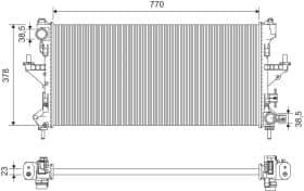 Радіатор охолодження двигуна Радіатор охолодження двигуна