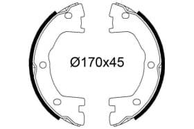 Колодки ручника