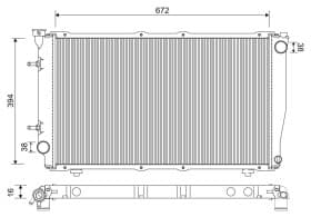Радиатор охлаждения двигателя Радиатор охлаждения двигателя