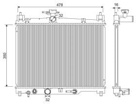 Радіатор охолодження двигуна