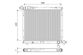 Радіатор охолодження двигуна