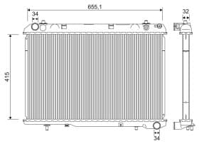 Радіатор охолодження двигуна