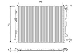 Радиатор охлаждения двигателя