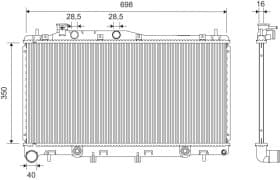 Радиатор охлаждения двигателя Радиатор охлаждения двигателя