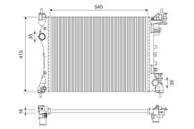 Радиатор охлаждения двигателя