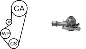 Комплект ременя ГРМ + помпа