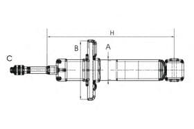 Стійка амортизатора SCT Germany Z 1029 Стійка амортизатора SCT Germany Z 1029