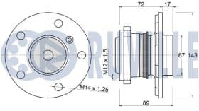 Комплект ступиці колеса