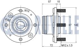 Комплект ступицы колеса