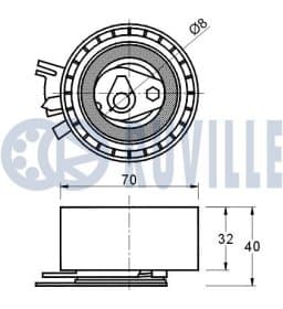 Натяжной ролик ремня ГРМ
