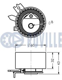 Натяжной ролик ремня ГРМ