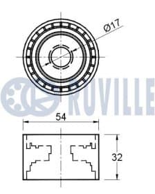 Обводной ролик поликлинового ремня