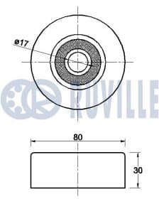 Обвідний ролик поліклинового ременя