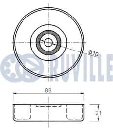Обводной ролик поликлинового ремня