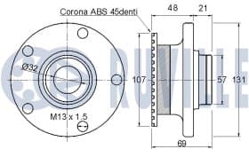 Комплект ступицы колеса