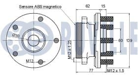 Комплект ступиці колеса