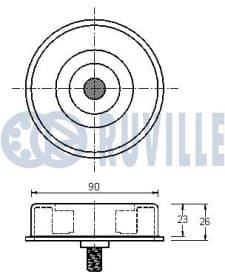Обвідний ролик поліклинового ременя