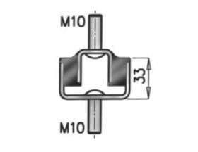 Кронштейн кріплення вихлопної магістралі Dinex 69804