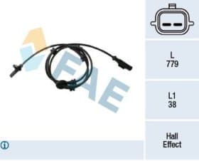Датчик ABS FAE 78437