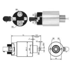 Тяговое реле стартера