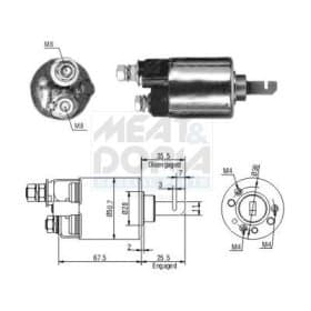 Тяговое реле стартера