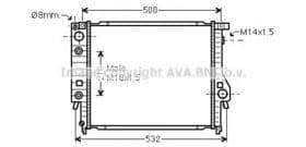 Радиатор охлаждения двигателя