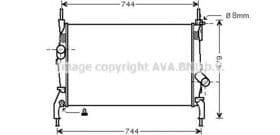 Радиатор охлаждения двигателя