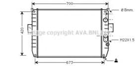 Радіатор охолодження двигуна