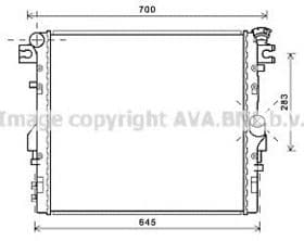 Радиатор охлаждения двигателя