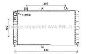 Радиатор охлаждения двигателя