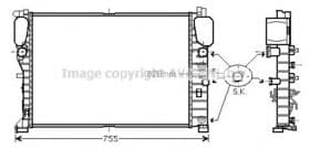 Радиатор охлаждения двигателя Радиатор охлаждения двигателя