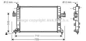 Радиатор охлаждения двигателя