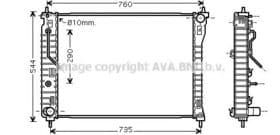 Радиатор охлаждения двигателя